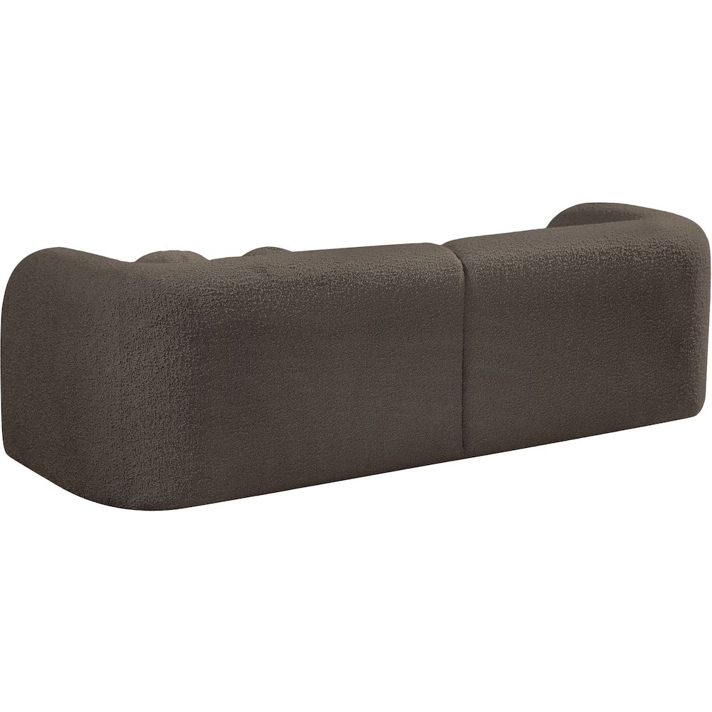 Emory Brown Boucle Fabric Sofa. Picture 7