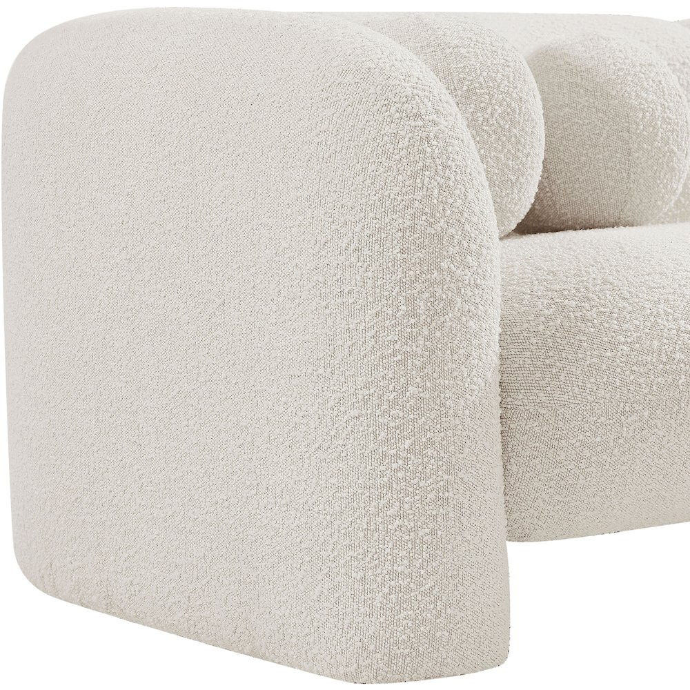 Emory Cream Boucle Fabric Chair. Picture 11