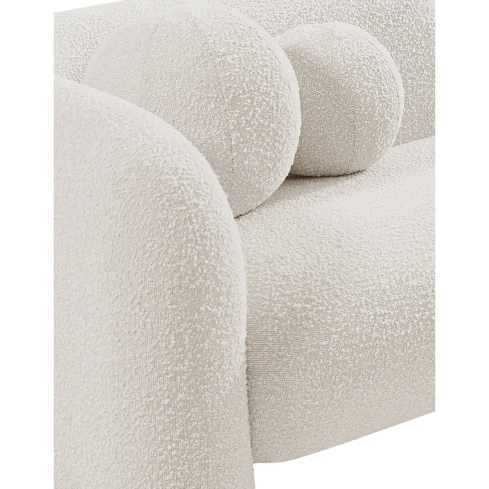Emory Cream Boucle Fabric Chair. Picture 12