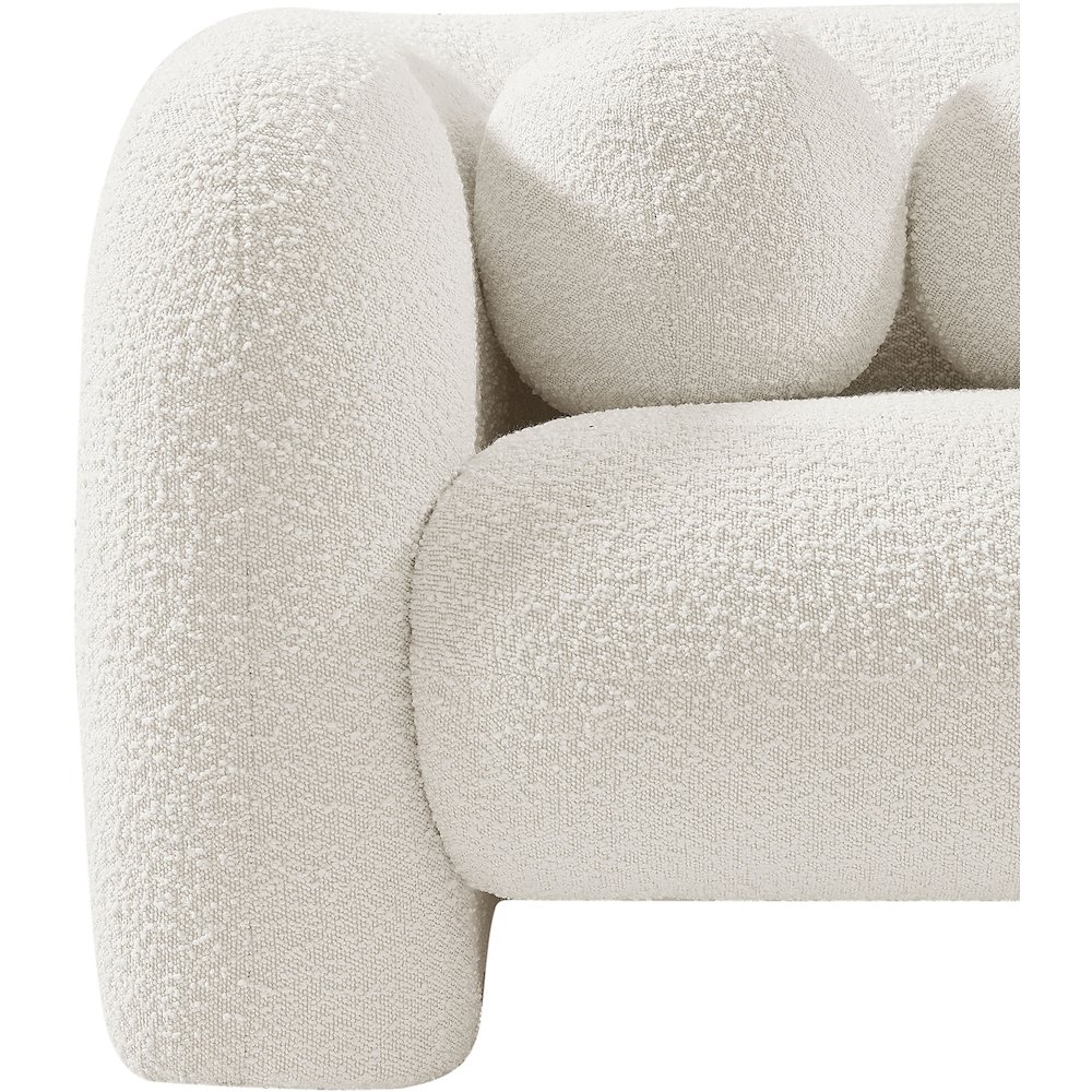 Emory Cream Boucle Fabric Chair. Picture 13