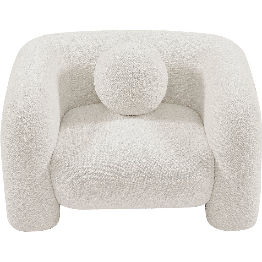 Emory Cream Boucle Fabric Chair. Picture 5