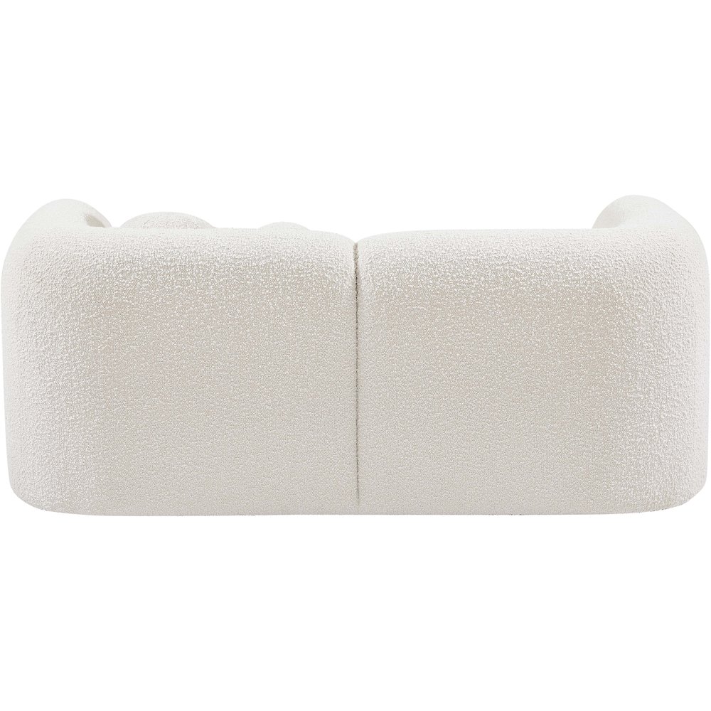 Emory Cream Boucle Fabric Loveseat. Picture 3