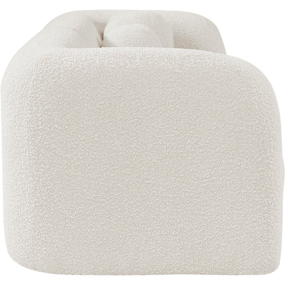 Emory Cream Boucle Fabric Sofa. Picture 6