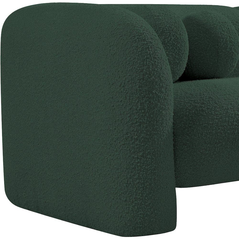 Emory Green Boucle Fabric Chair. Picture 11