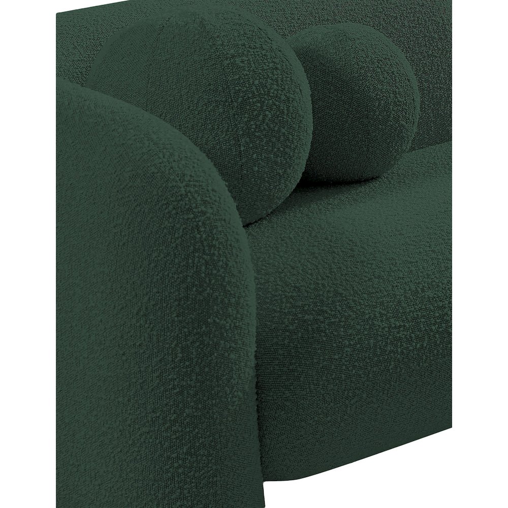 Emory Green Boucle Fabric Chair. Picture 12
