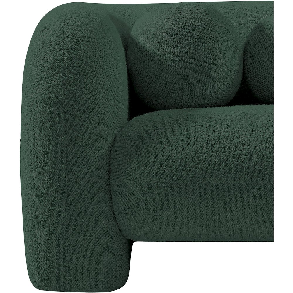 Emory Green Boucle Fabric Chair. Picture 13
