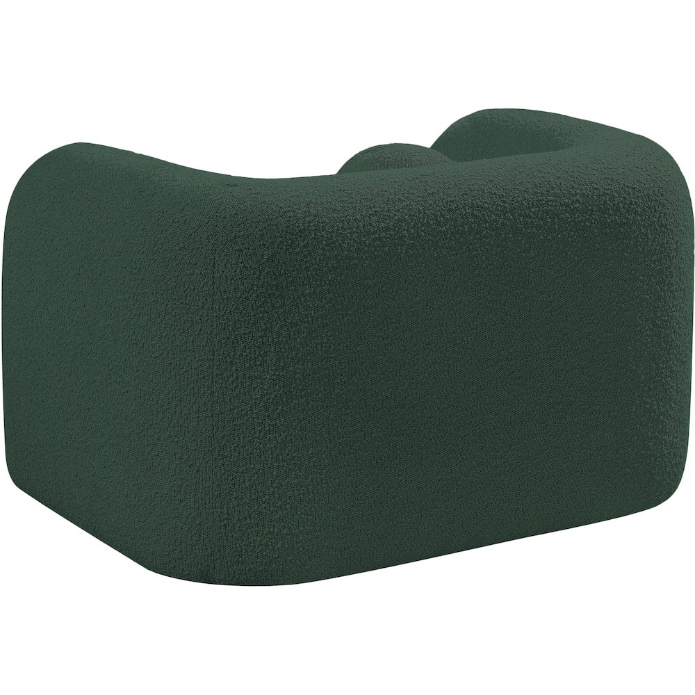 Emory Green Boucle Fabric Chair. Picture 7