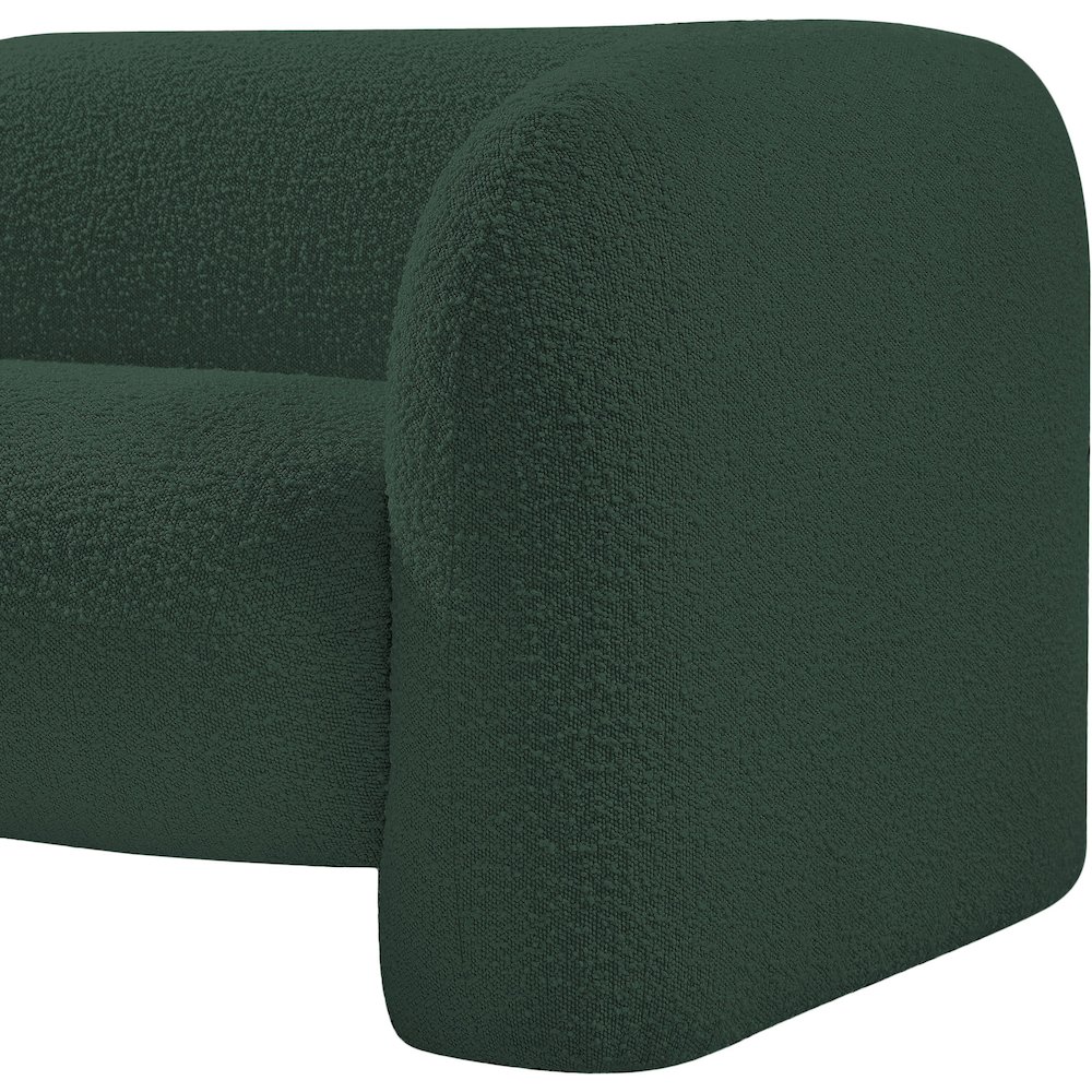 Emory Green Boucle Fabric Chair. Picture 8