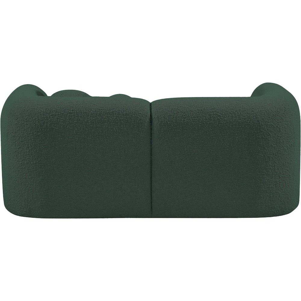 Emory Green Boucle Fabric Loveseat. Picture 3