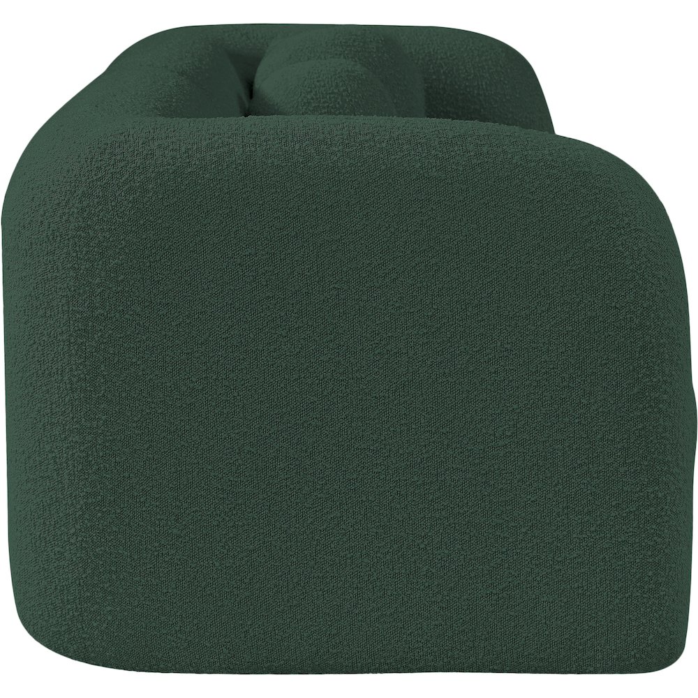 Emory Green Boucle Fabric Sofa. Picture 6