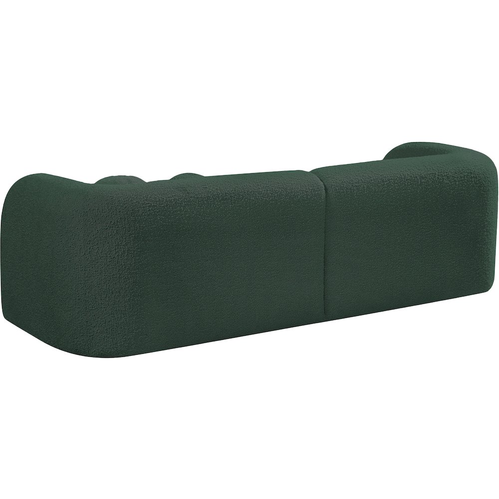Emory Green Boucle Fabric Sofa. Picture 7