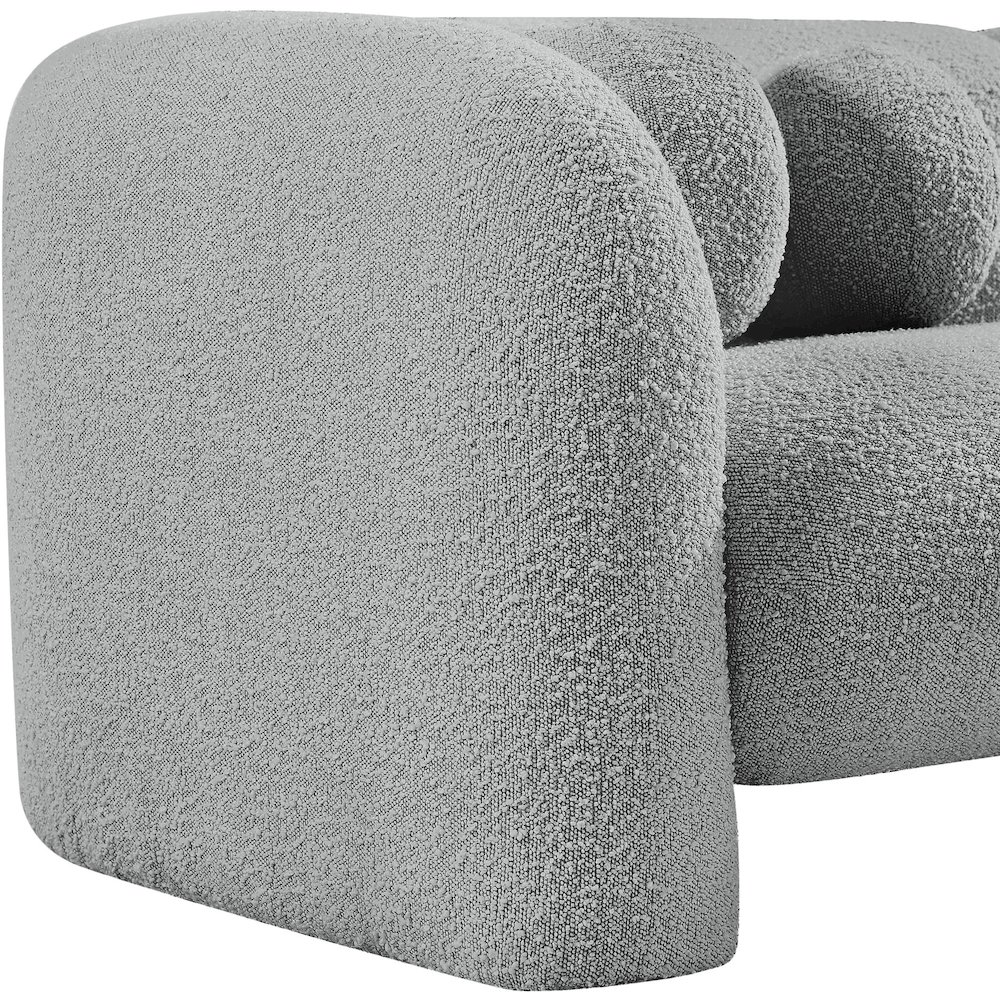 Emory Grey Boucle Fabric Chair. Picture 11
