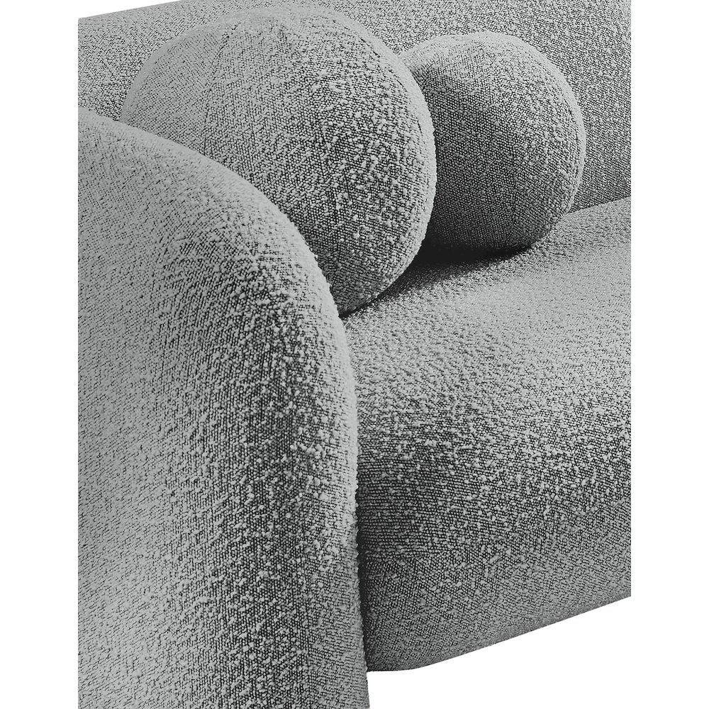Emory Grey Boucle Fabric Chair. Picture 12