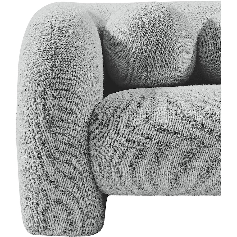 Emory Grey Boucle Fabric Chair. Picture 13