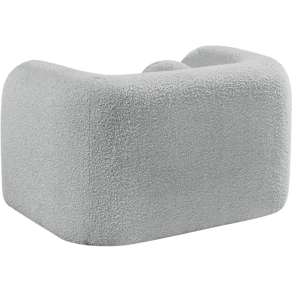 Emory Grey Boucle Fabric Chair. Picture 7