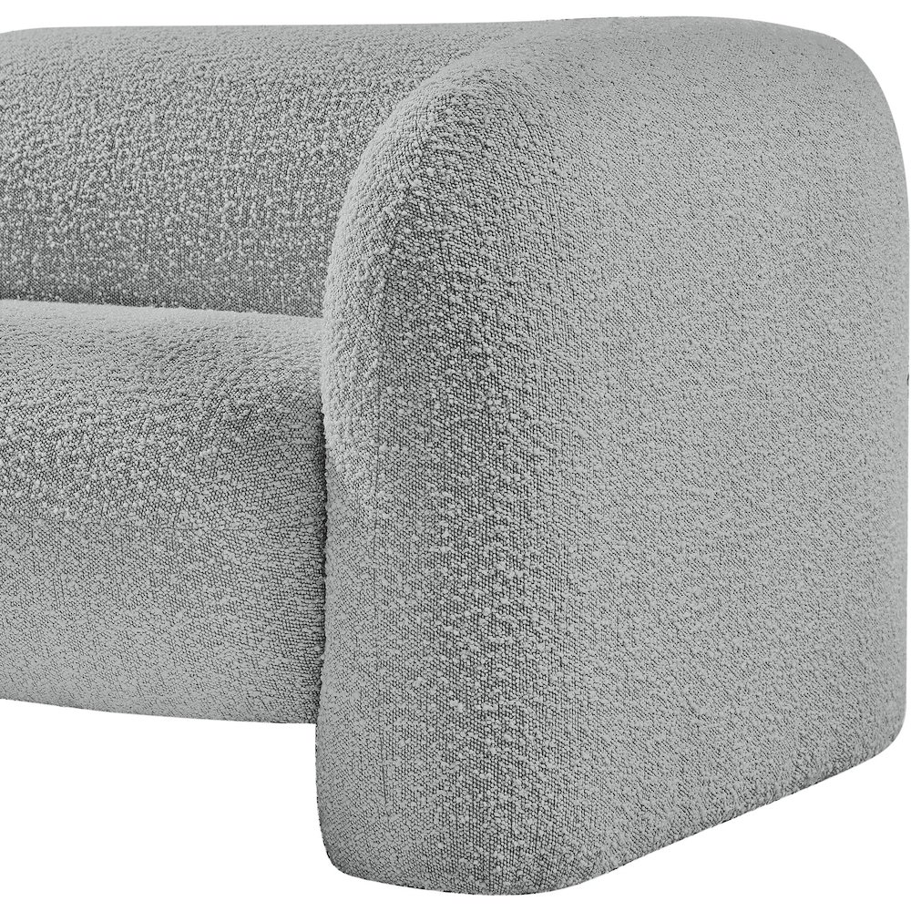 Emory Grey Boucle Fabric Chair. Picture 8