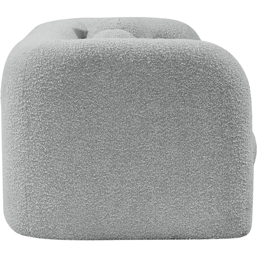 Emory Grey Boucle Fabric Loveseat. Picture 6