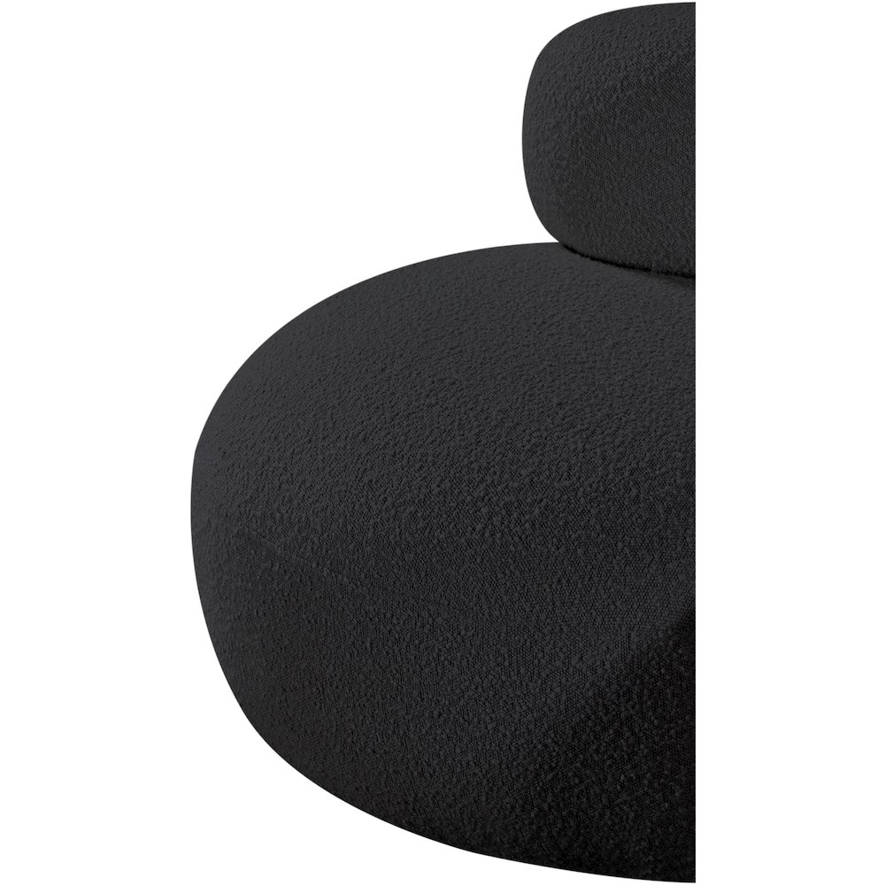 Venti Black Boucle Fabric Chair. Picture 10