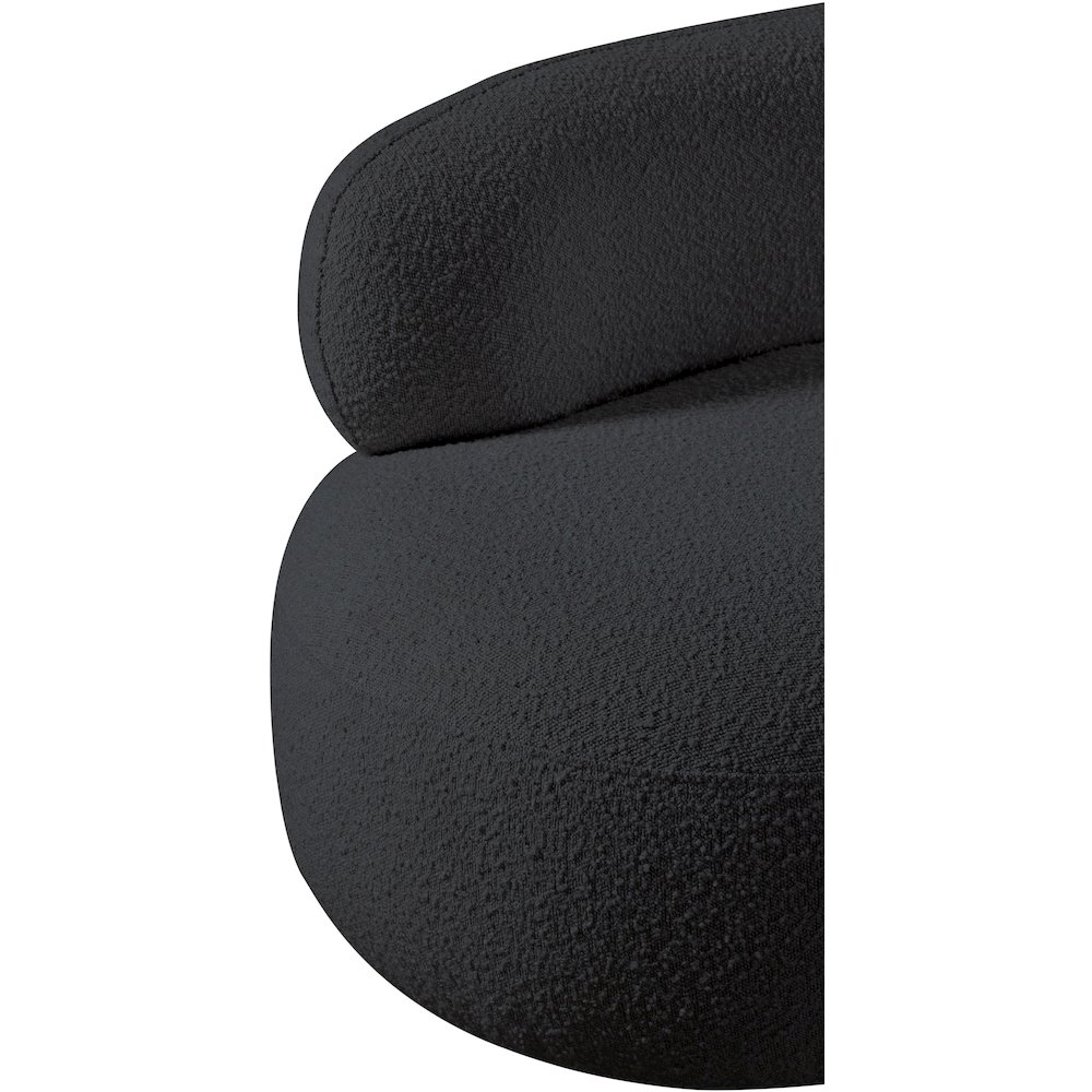 Venti Black Boucle Fabric Chair. Picture 11