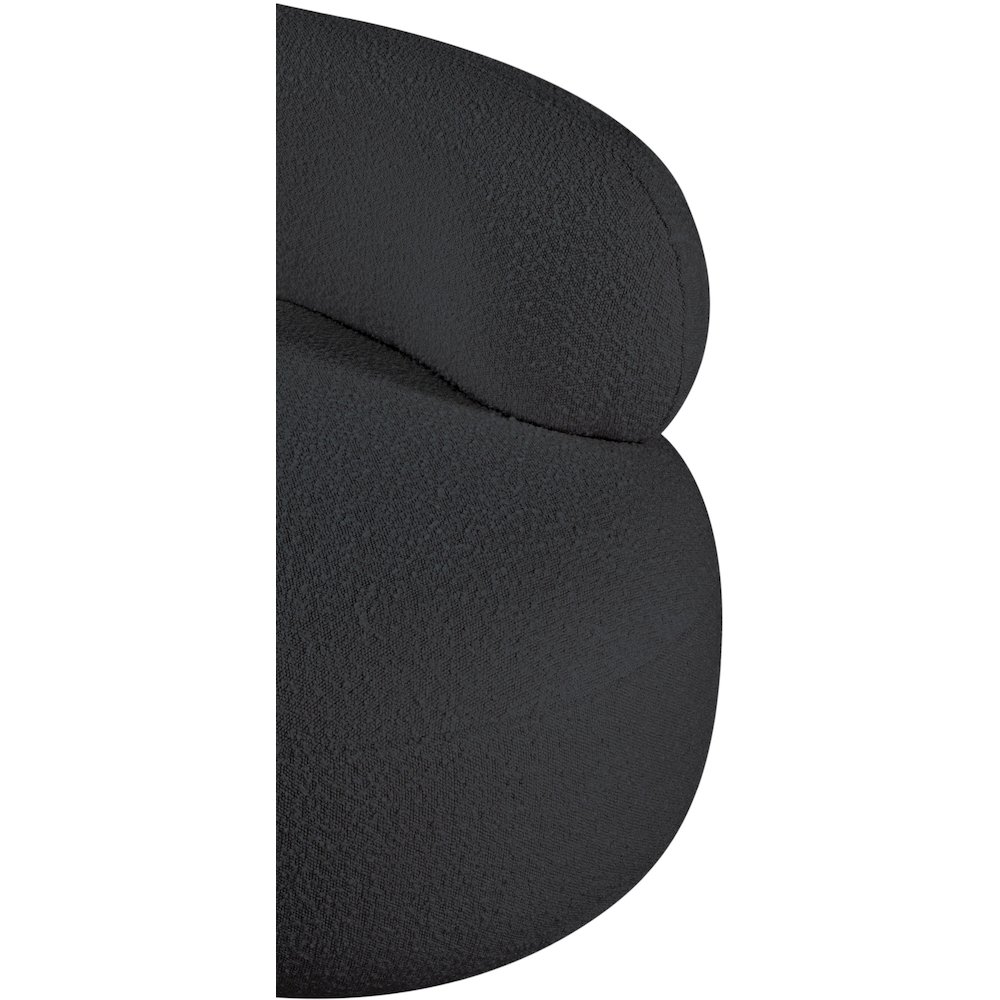 Venti Black Boucle Fabric Chair. Picture 12