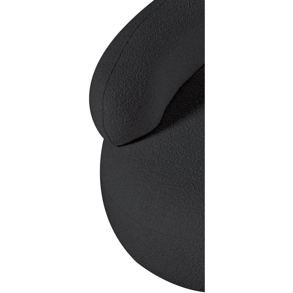 Venti Black Boucle Fabric Chair. Picture 13
