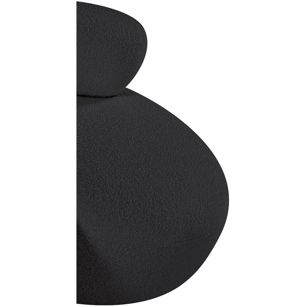Venti Black Boucle Fabric Chair. Picture 14