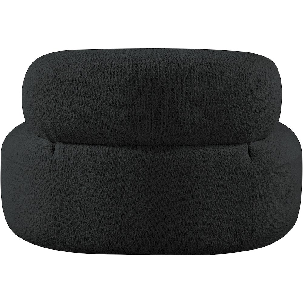 Venti Black Boucle Fabric Chair. Picture 3