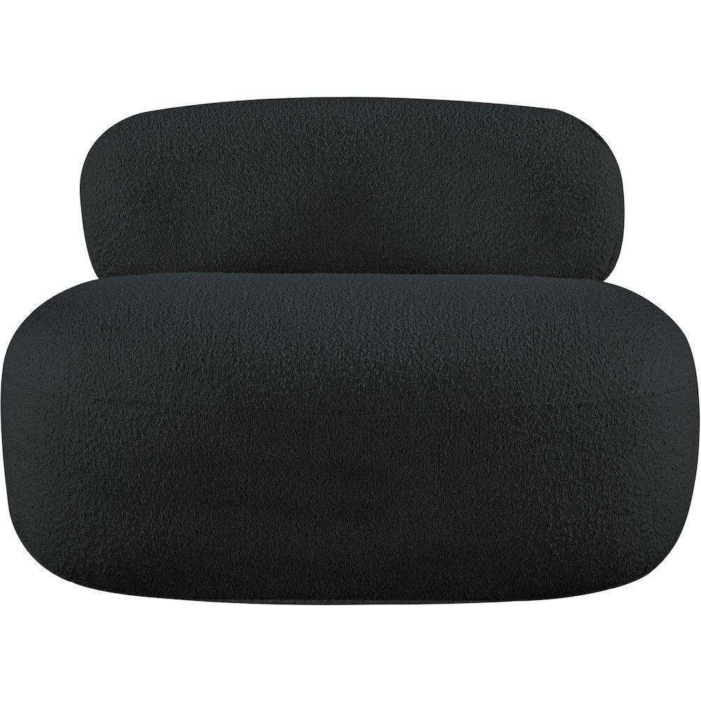 Venti Black Boucle Fabric Chair. Picture 5