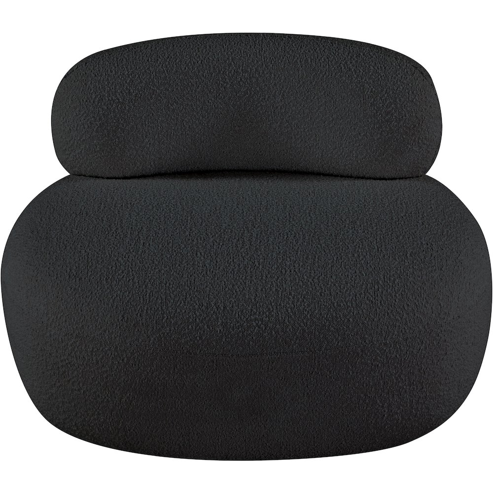 Venti Black Boucle Fabric Chair. Picture 6