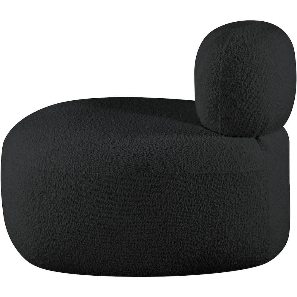 Venti Black Boucle Fabric Chair. Picture 7