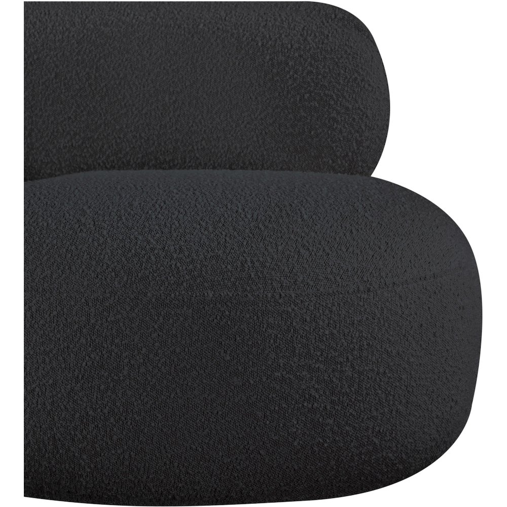 Venti Black Boucle Fabric Chair. Picture 8