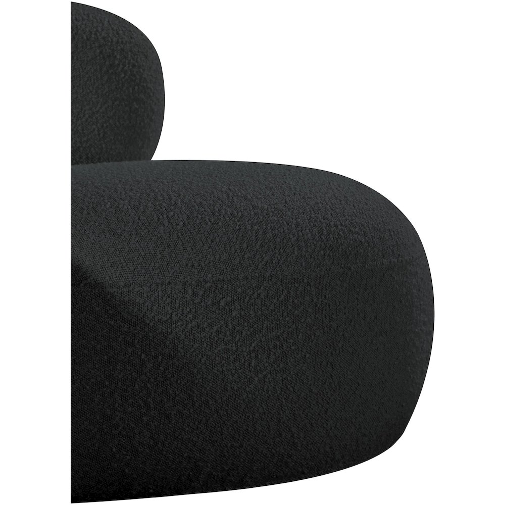 Venti Black Boucle Fabric Chair. Picture 9