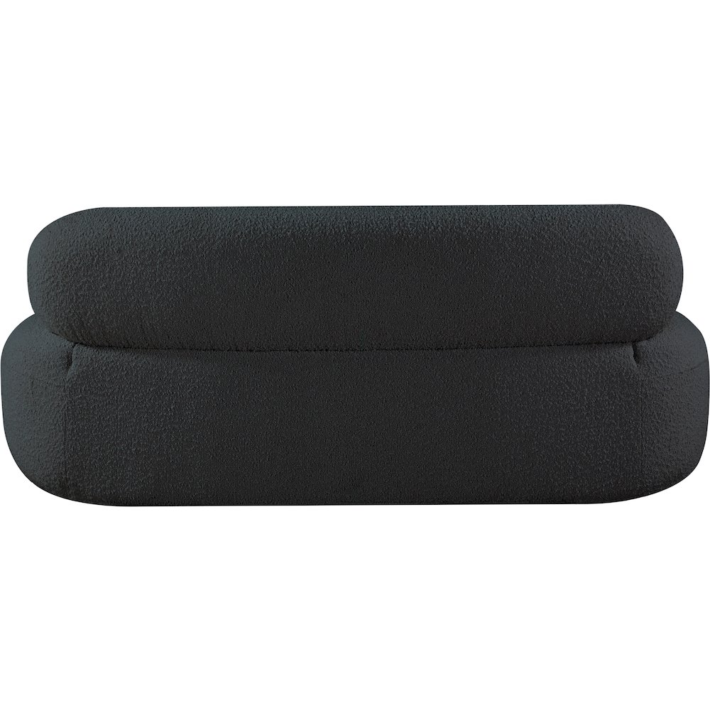 Venti Black Boucle Fabric Sofa. Picture 3