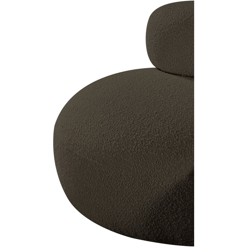 Venti Brown Boucle Fabric Chair. Picture 10