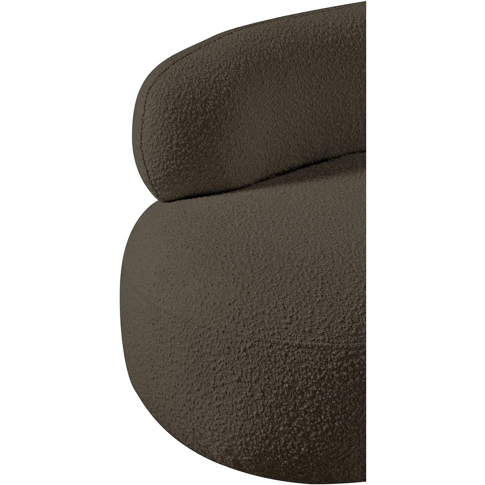 Venti Brown Boucle Fabric Chair. Picture 11