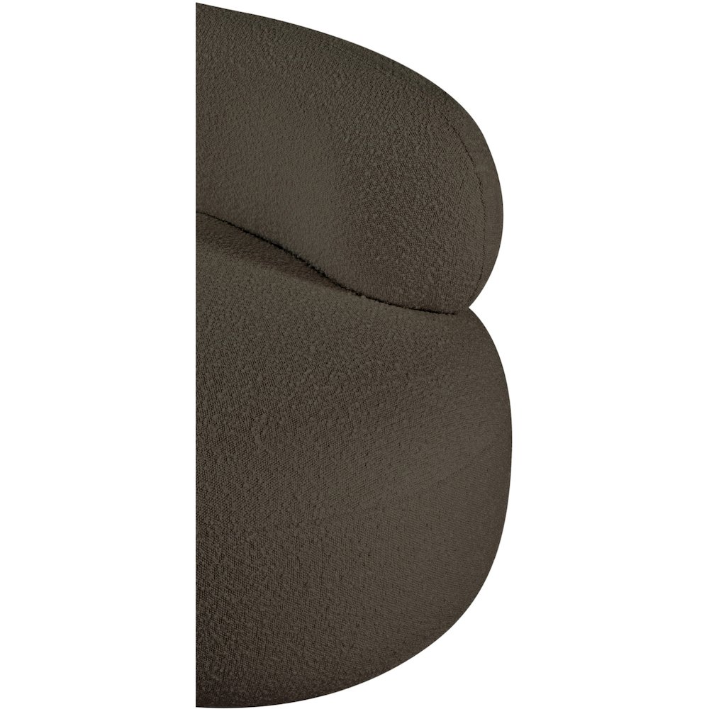 Venti Brown Boucle Fabric Chair. Picture 12