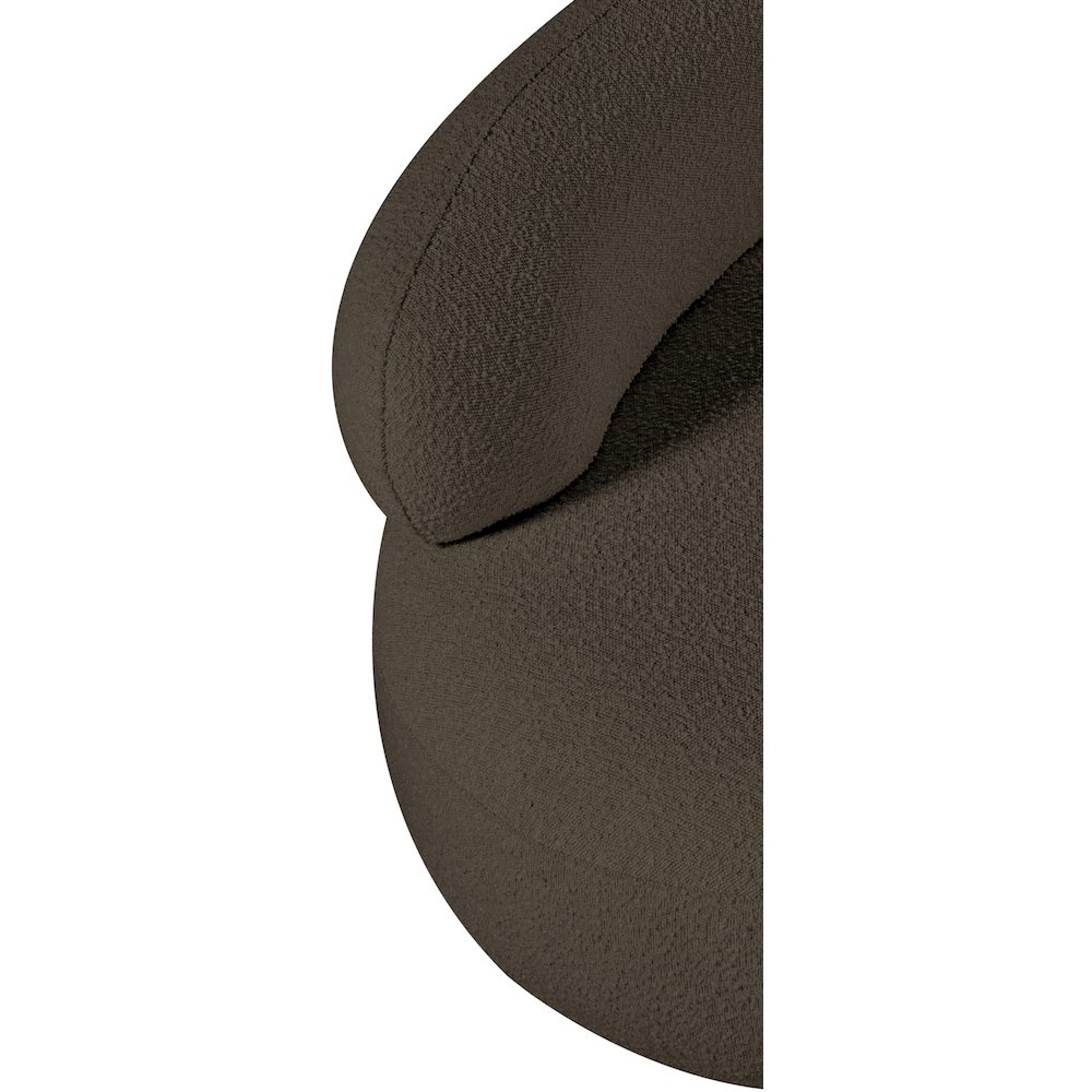 Venti Brown Boucle Fabric Chair. Picture 13