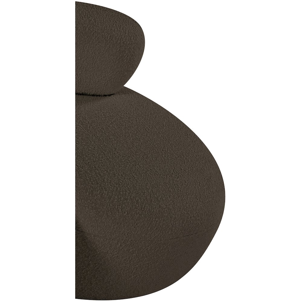 Venti Brown Boucle Fabric Chair. Picture 14