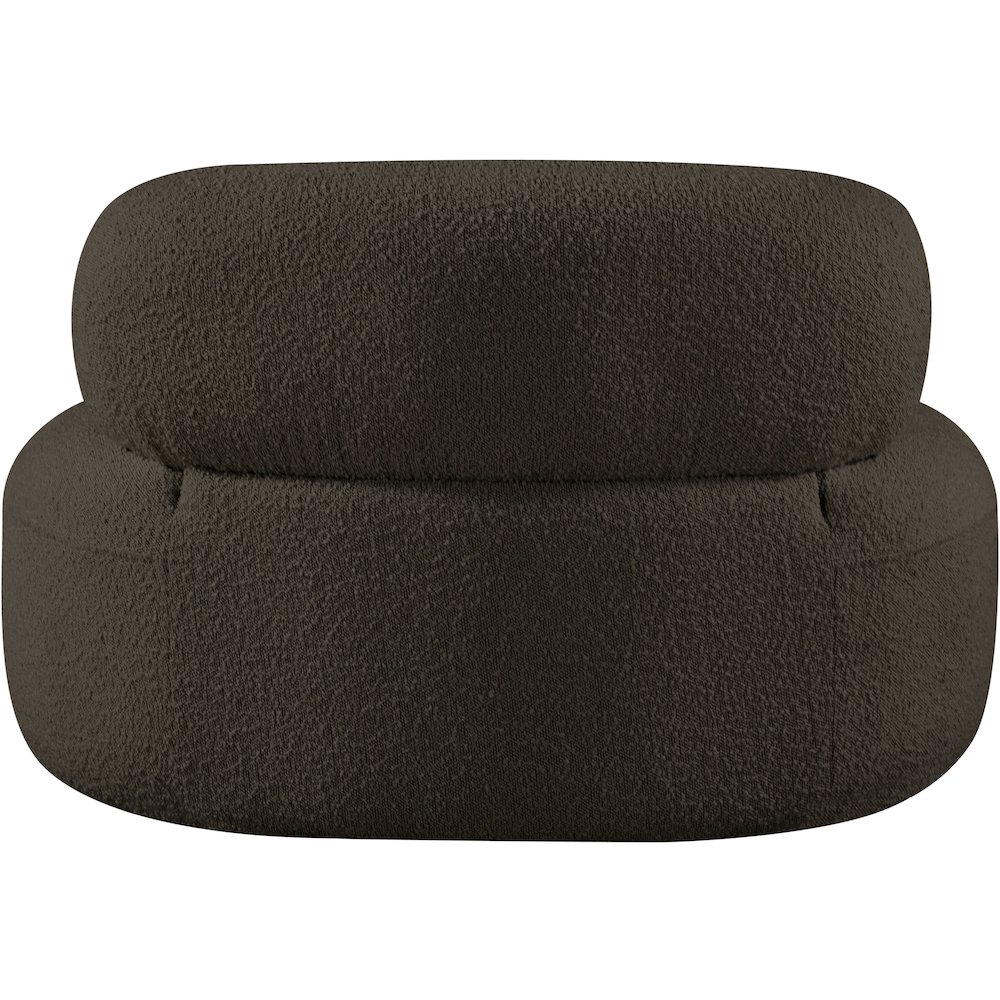 Venti Brown Boucle Fabric Chair. Picture 3