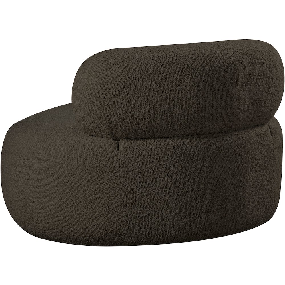 Venti Brown Boucle Fabric Chair. Picture 4