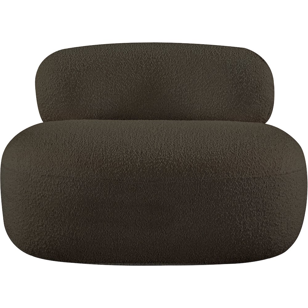 Venti Brown Boucle Fabric Chair. Picture 5