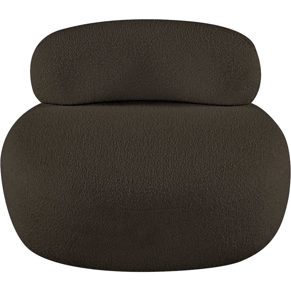 Venti Brown Boucle Fabric Chair. Picture 6