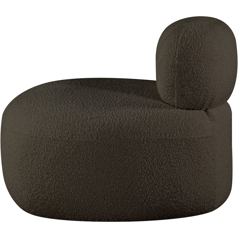 Venti Brown Boucle Fabric Chair. Picture 7