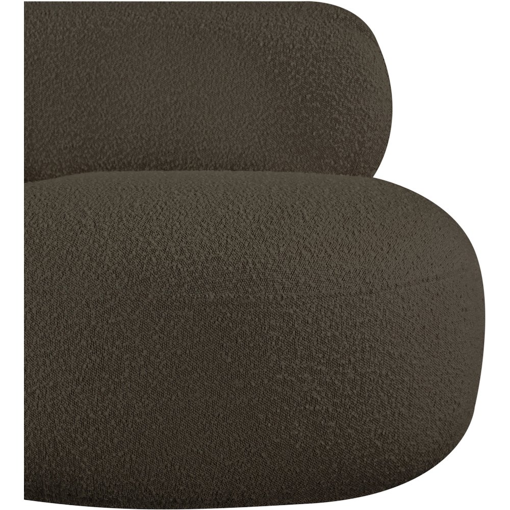 Venti Brown Boucle Fabric Chair. Picture 8