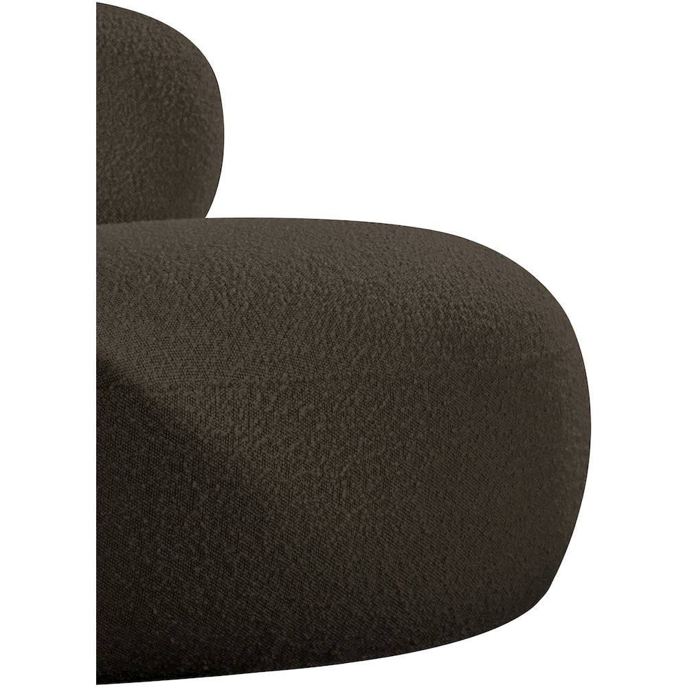 Venti Brown Boucle Fabric Chair. Picture 9