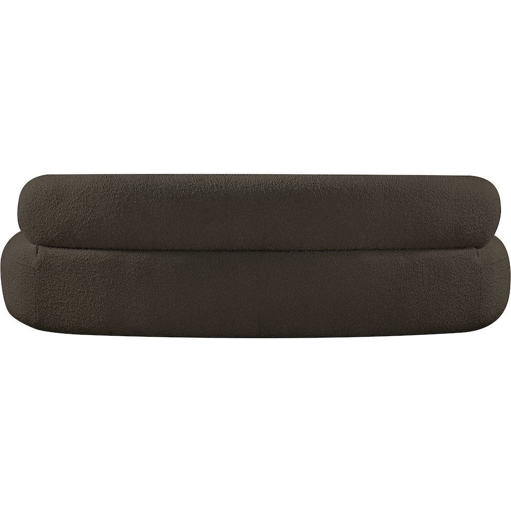 Venti Brown Boucle Fabric Sofa. Picture 3