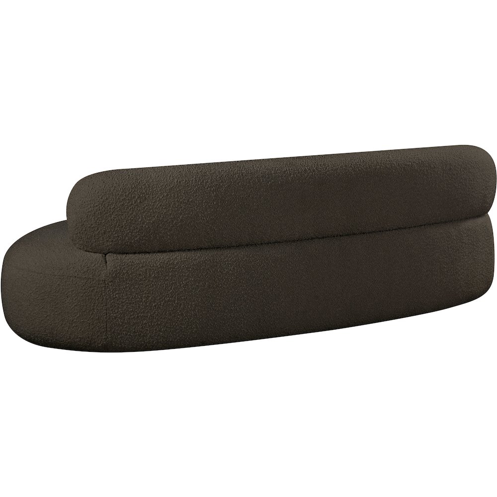 Venti Brown Boucle Fabric Sofa. Picture 4