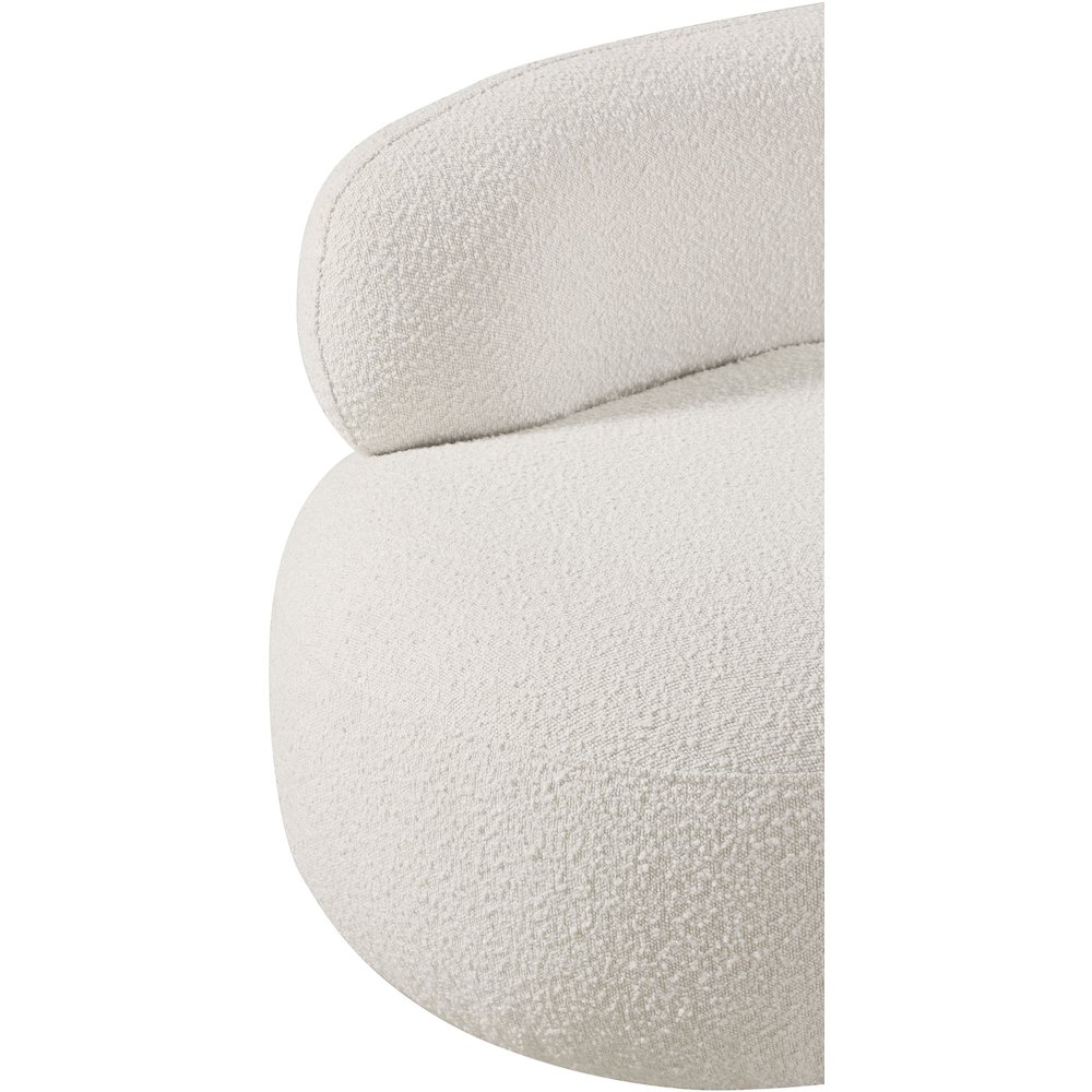 Venti Cream Boucle Fabric Chair. Picture 11
