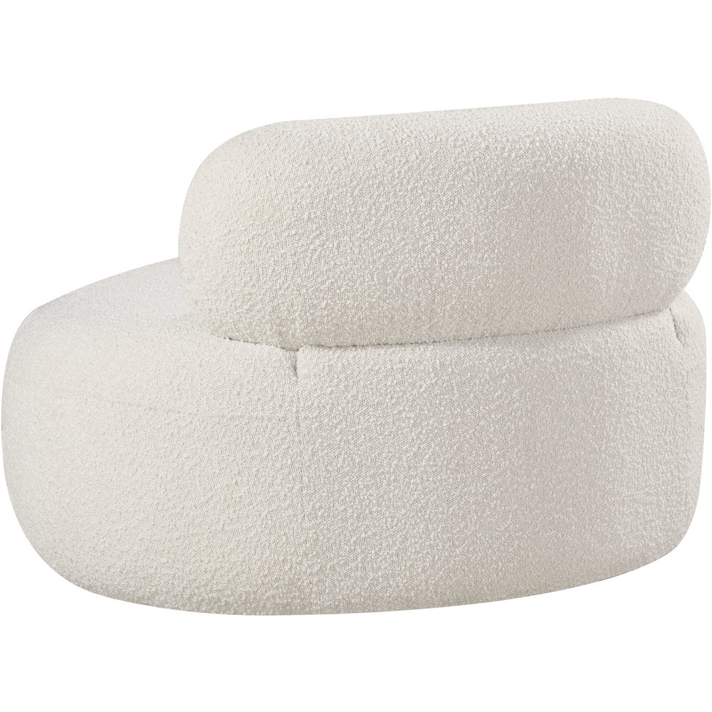 Venti Cream Boucle Fabric Chair. Picture 4