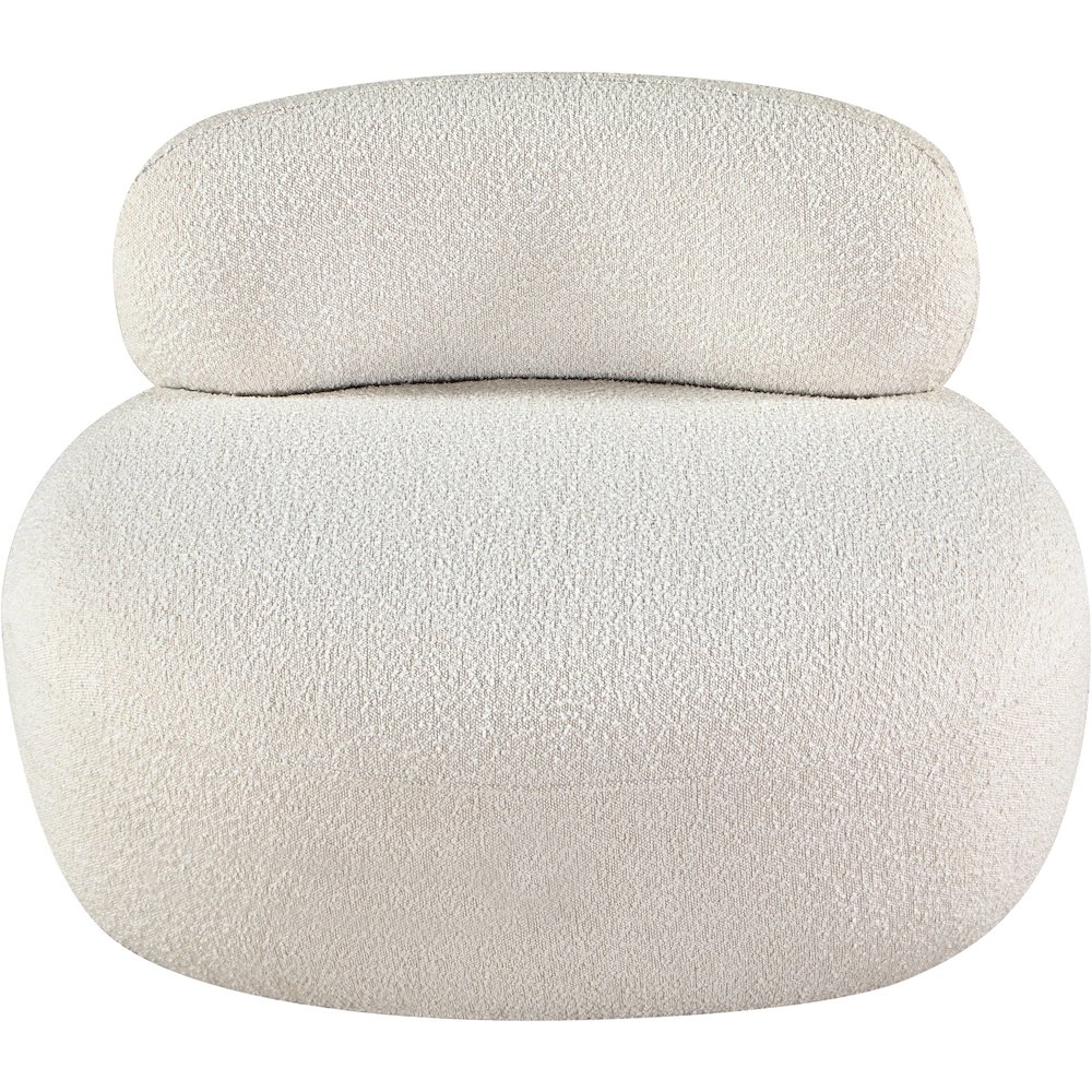 Venti Cream Boucle Fabric Chair. Picture 6